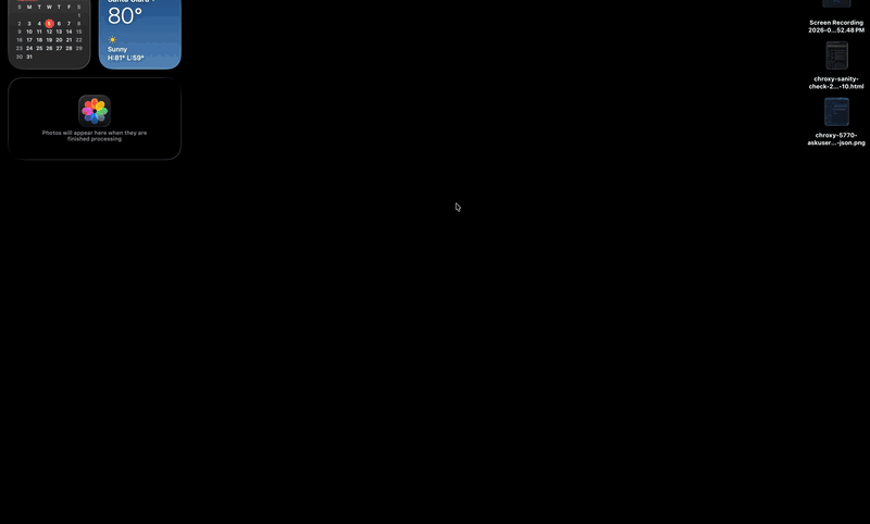 The macOS Dock displaced to the left edge, then snapping back to the bottom edge